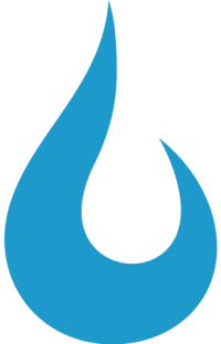 charlotte water blue water droplet symbol on transparent background